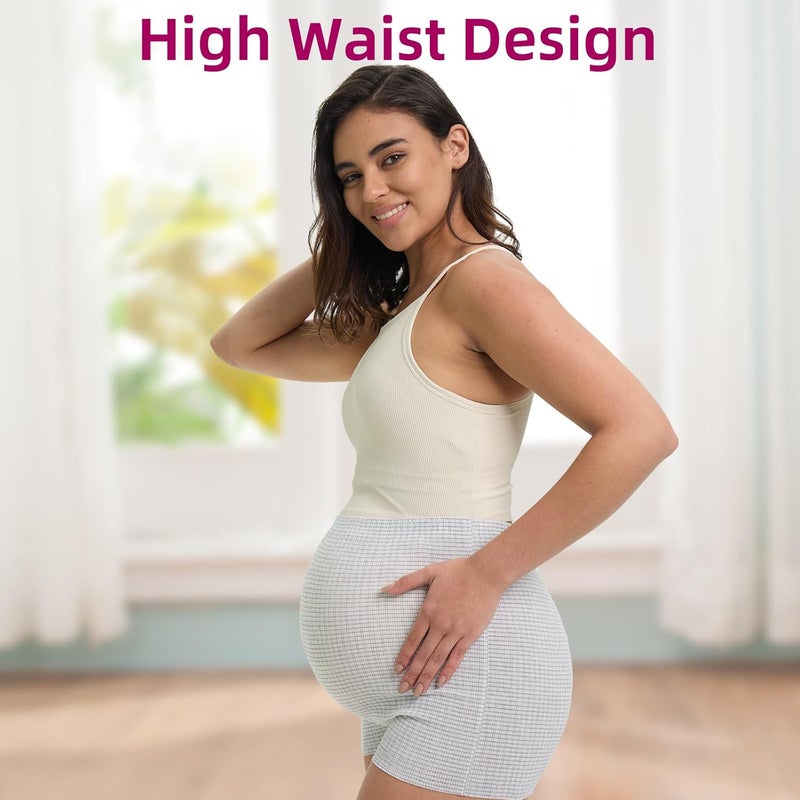 HeTaiDa Postpartum Disposable Underwear, C-Section Underwear for Women, High Waist Maternity Panties, Latex-Free, Super Breathable & Soft, High Stretchable, 8 Count Grey - Image 4